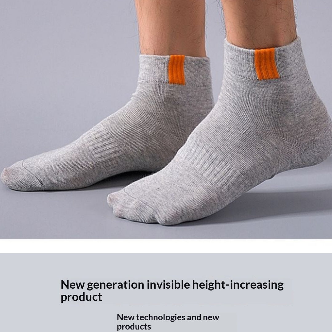 Invisible Height Increasing Heel Anti Cracking Socks Silicone Insoles