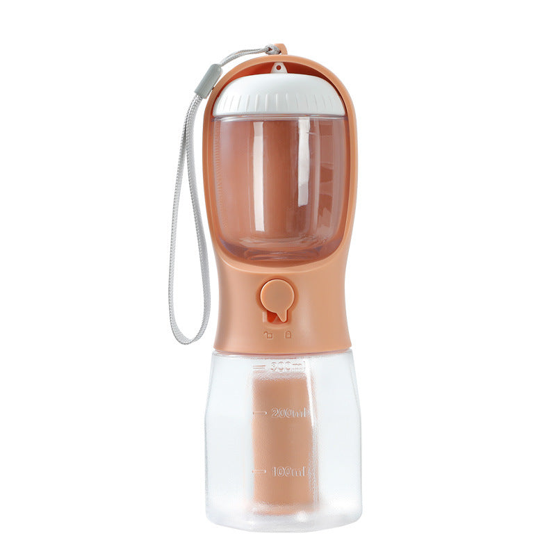 Gourde de Voyage 3-en-1 "Tout-en-Un" – Eau, Croquettes et Sacs de Propreté