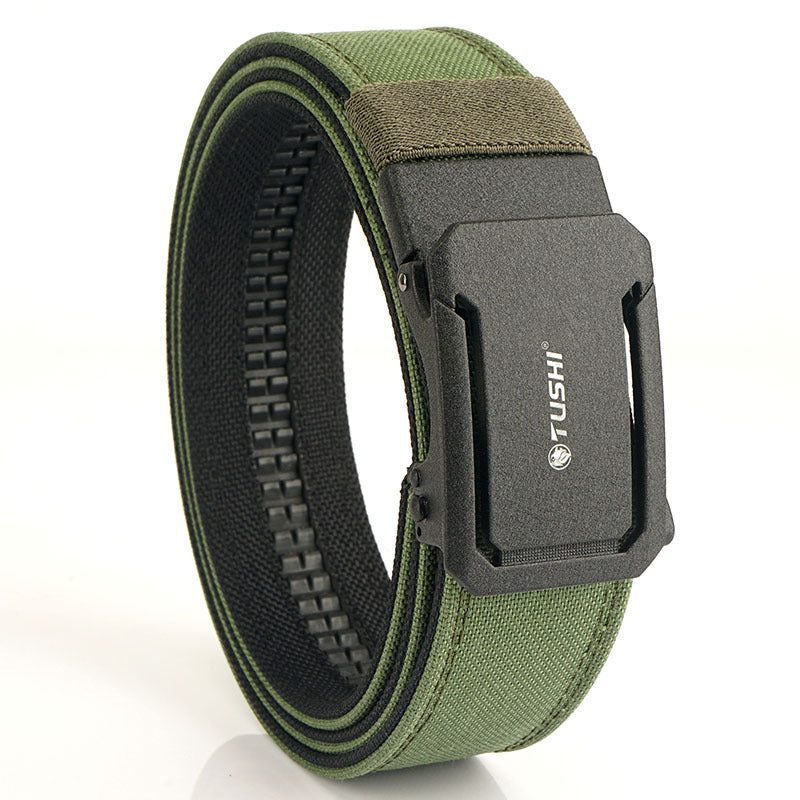 Mens Double-Layer Thickened Tactical Belt