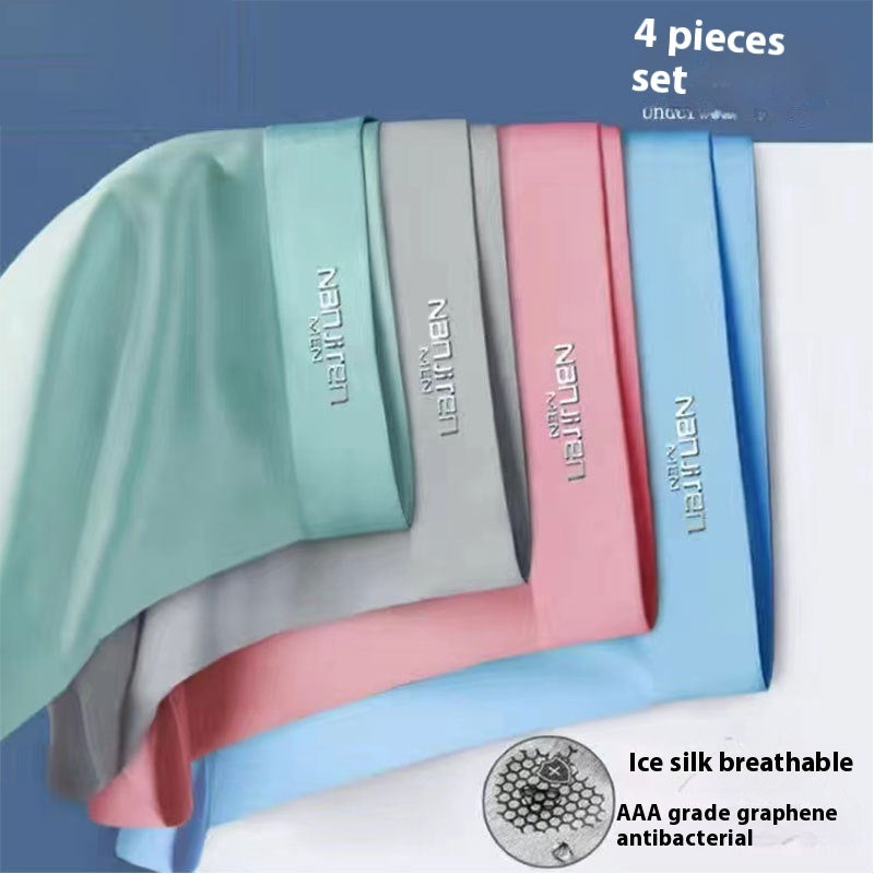 Ice Silk Men's Boyshorts Graphene Antibacterial