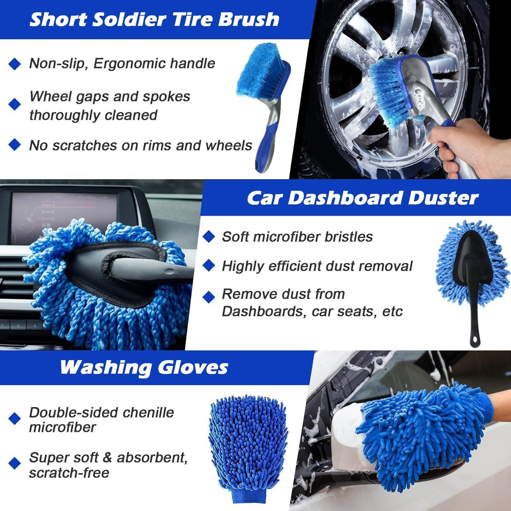 24-Piece Car Cleaning Tool Set