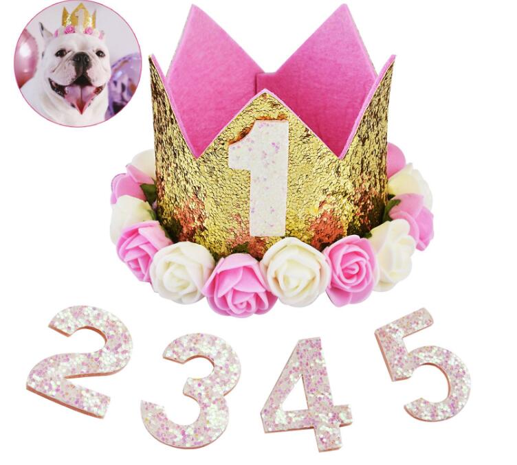 Party Supplies, Decorative Shiny Flower Crown Hat