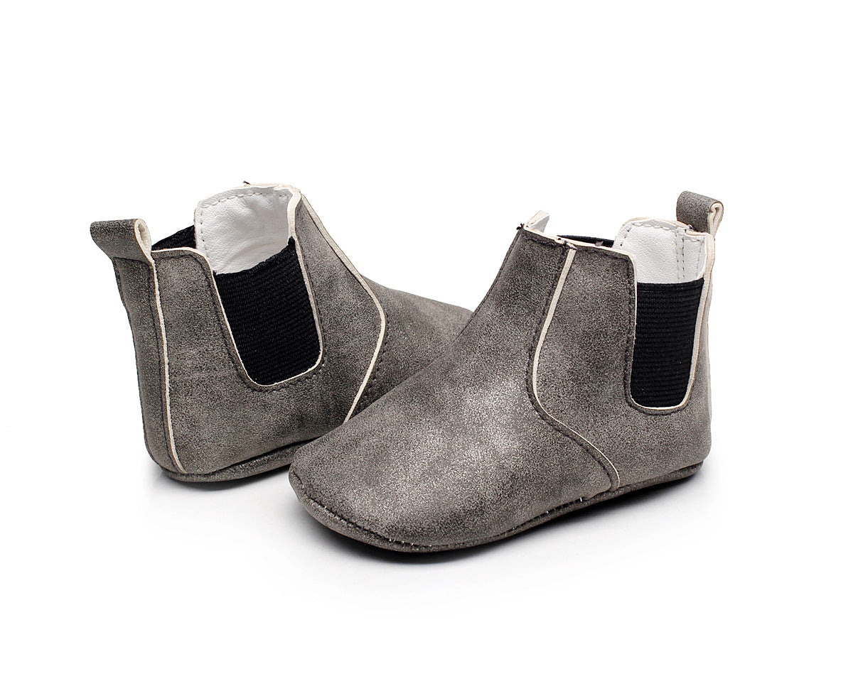 Chaussures pour bébé élastiques en PU souple