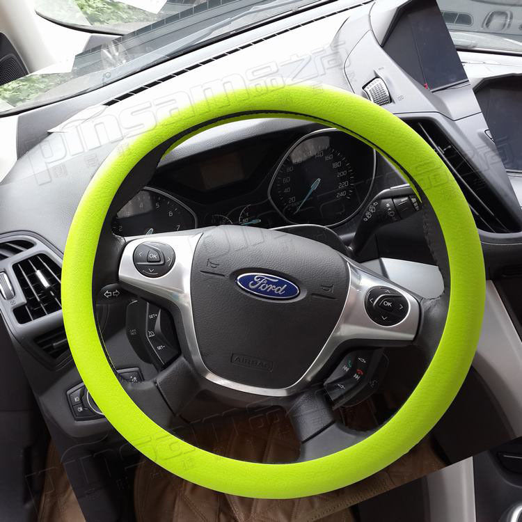 Housse de volant antidérapante en silicone pour voiture