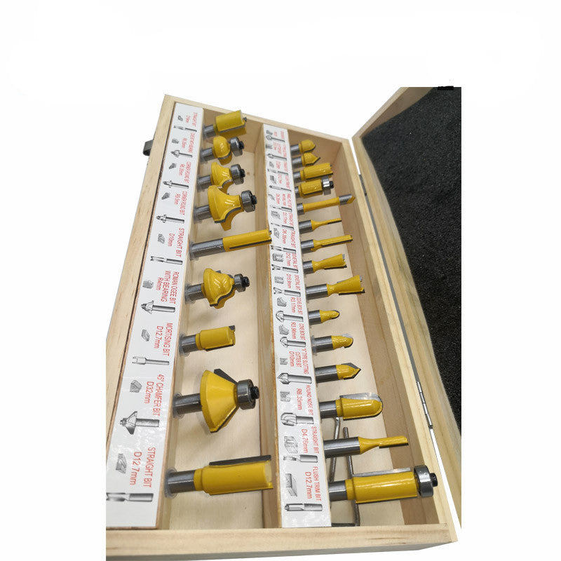 24 pcs woodworking cutter set