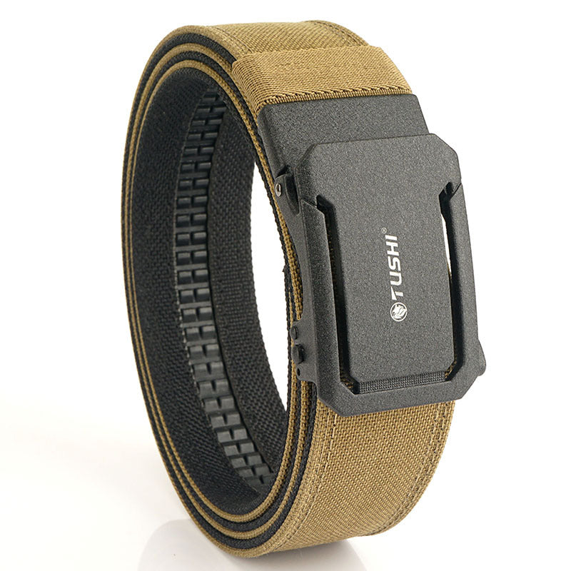 Mens Double-Layer Thickened Tactical Belt