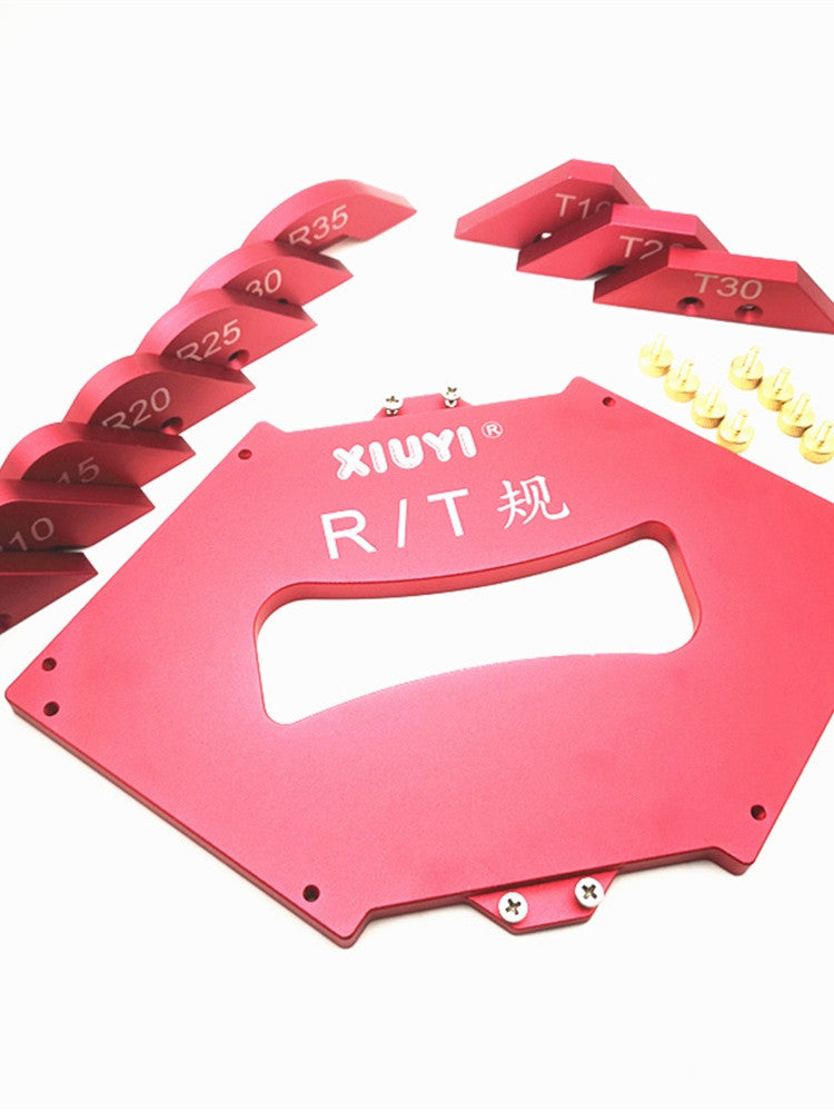 Woodworking trimming machine fillet gauge