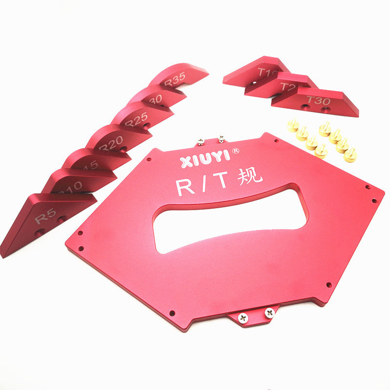 Woodworking trimming machine fillet gauge