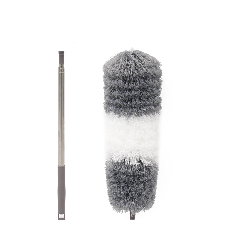 Retractable feather duster
