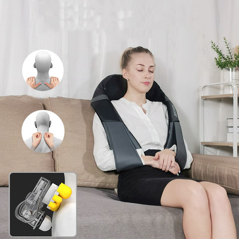 Châle de Massage Cervical & Épaules (Pétrissage 4D)