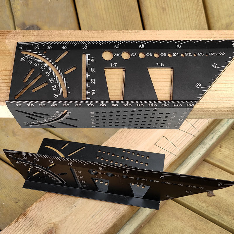 Aluminum Alloy Three-Dimensional Woodworking Ruler