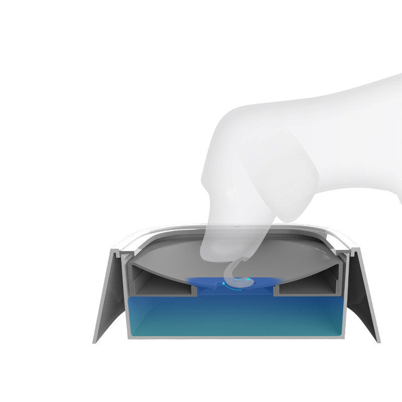 Bol d'Eau Anti-Débordement 1.5L – Distributeur à Disque Flottant pour Animaux