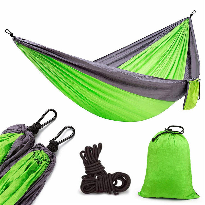 Hamac de randonnée portable en nylon parachute confortable