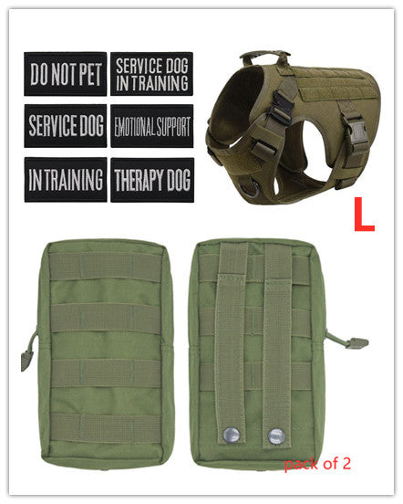 Harnais Tactique K9 Ultra-Résistant - Confort & Contrôle Maximum