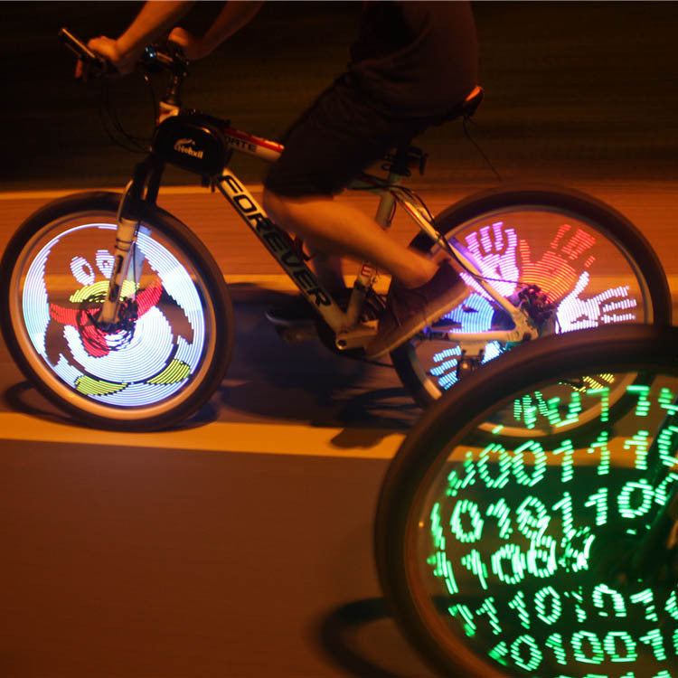 Lumieres Programmables Pour Velo Electrique 128, Rayons De Roues, Lampe Pour Pneus