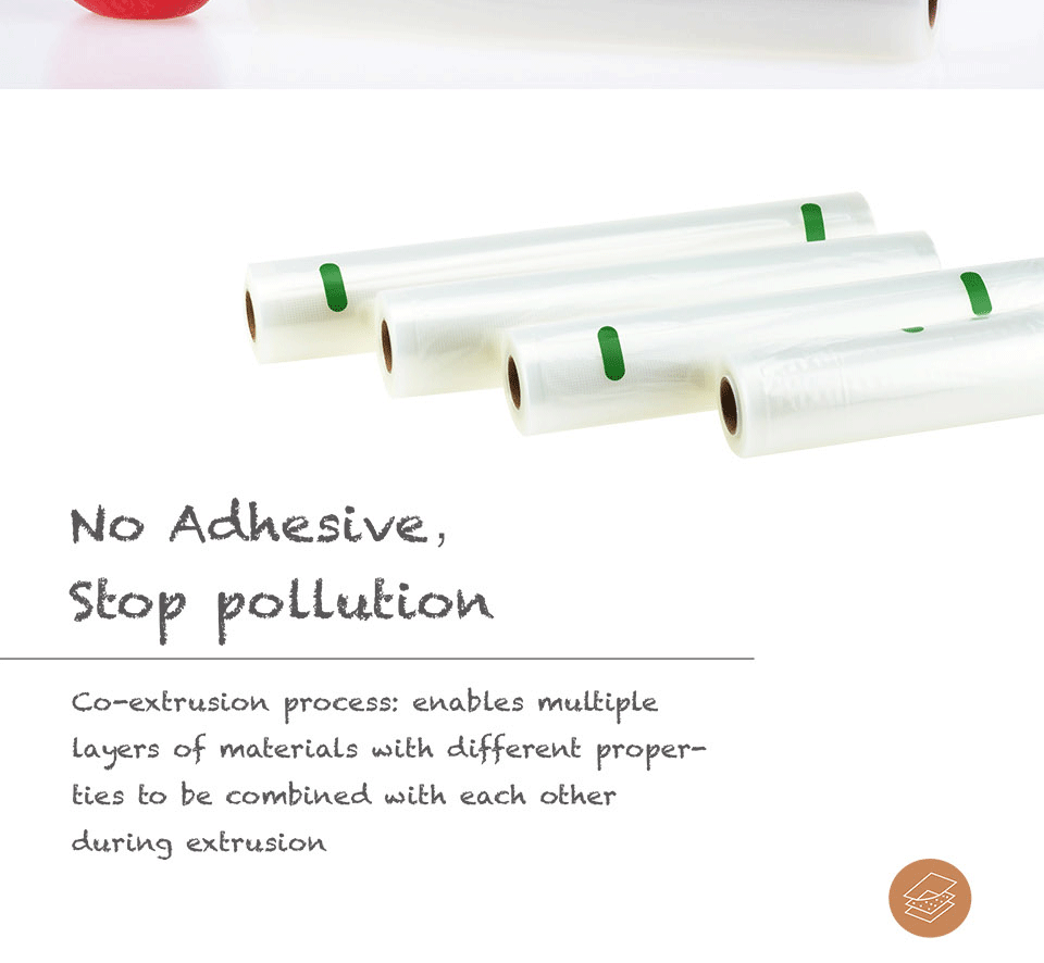 Textured Roll Bag Food Transparent Plastic Thread Reticulated Air Pumping Fresh-Keeping Packaging Vacuum Bag Food Cooked Food Household