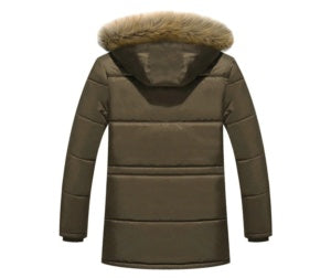 Parka d'hiver pour homme à capuchon
