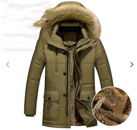 Parka d'hiver pour homme à capuchon
