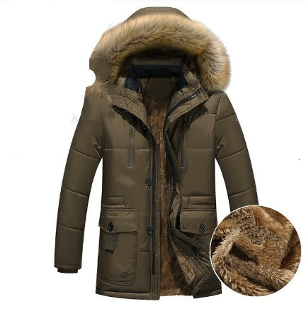 Parka d'hiver pour homme à capuchon