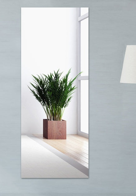 Miroir carrés autoadhésifs, papier peint cristal 3D pour chambre, salon, salle de bain