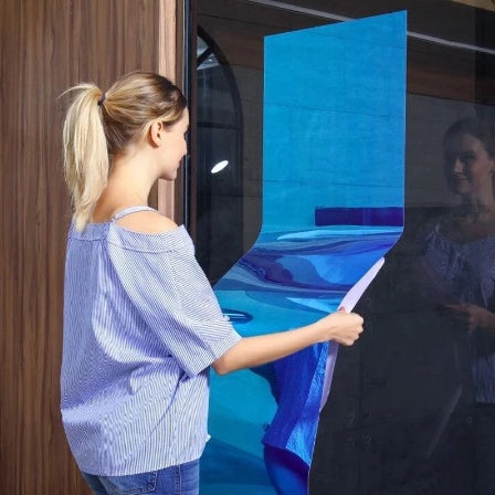 Miroir carrés autoadhésifs, papier peint cristal 3D pour chambre, salon, salle de bain