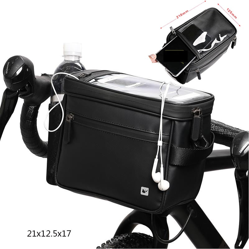 Multifunctional bicycle front bag