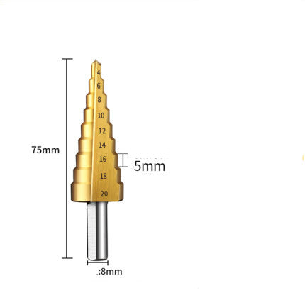 Pagoda drill bit universal metal reaming stainless steel