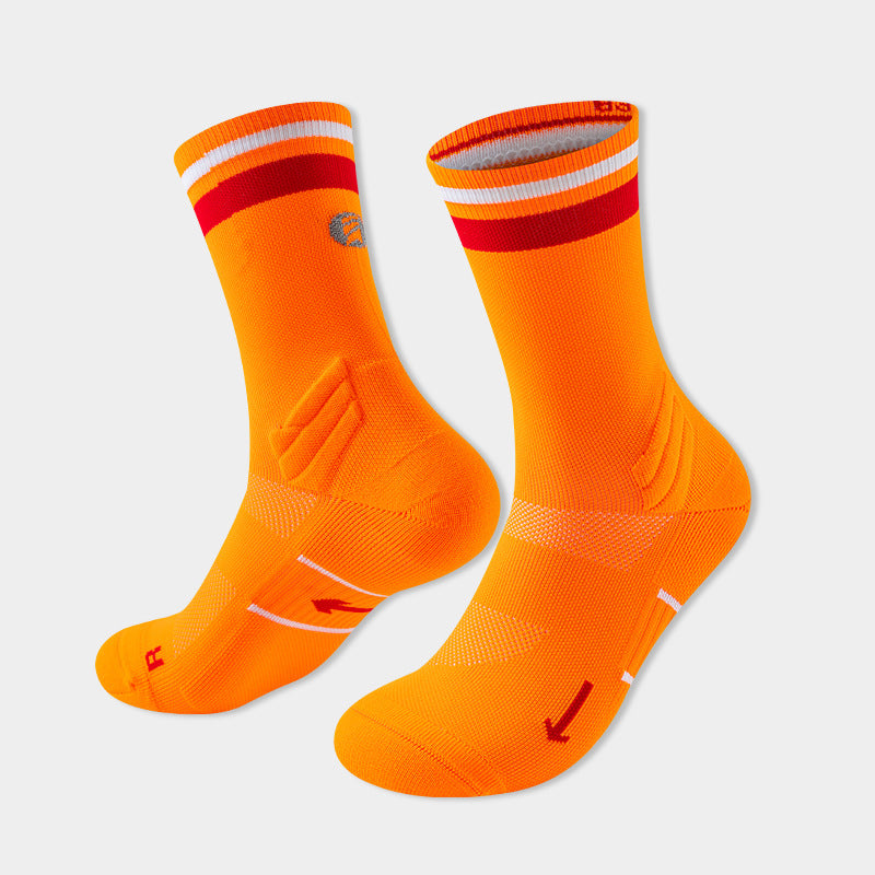 Mens And Womens Mid-calf Marathon Socks For Outdoor Hiking And Trail Running