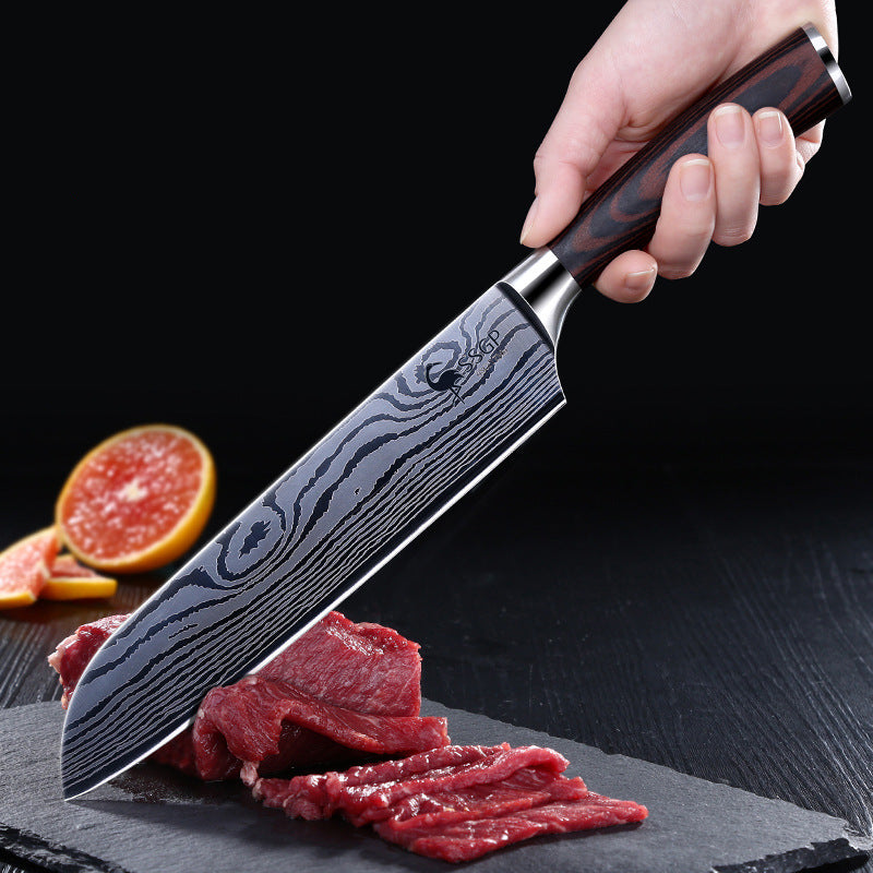 Couteau de cuisine Kasumi - Finition style Damas