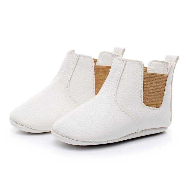 Chaussures pour bébé élastiques en PU souple