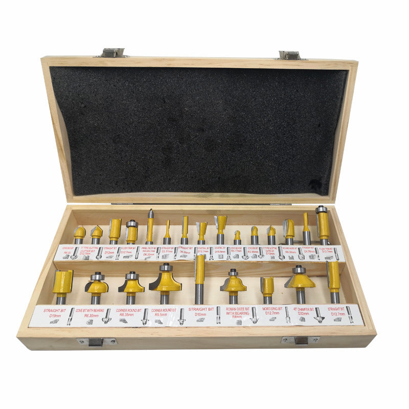 24 pcs woodworking cutter set