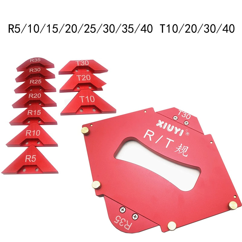 Woodworking trimming machine fillet gauge