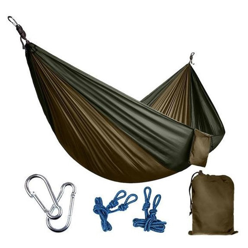 Hamac de randonnée portable en nylon parachute confortable