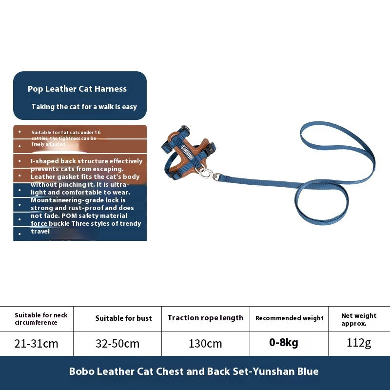 Cat Chest Back Haulage Rope Package I-shaped Vest Chest Back Pet Supplies