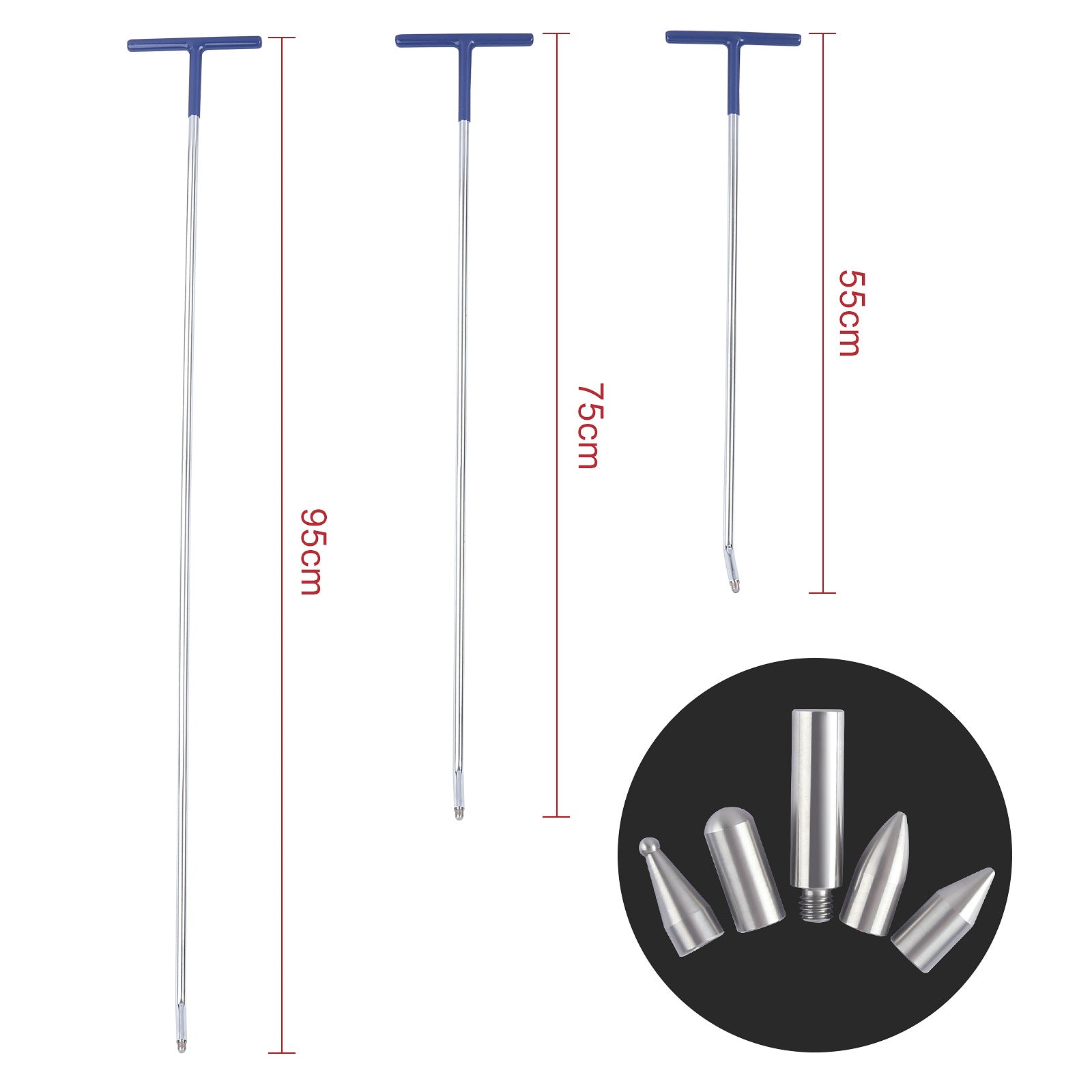 Car Dent Repair Tool Hook Crowbar Three-piece Set