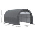 Abri d'Auto 10x16 FT Heavy Duty – Garage Portatif avec Sangles à Cliquet