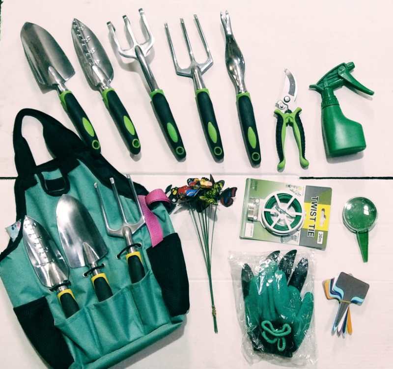 Kit d'Outils de Jardinage Premium – 13 Pièces en Acier Allié Robuste