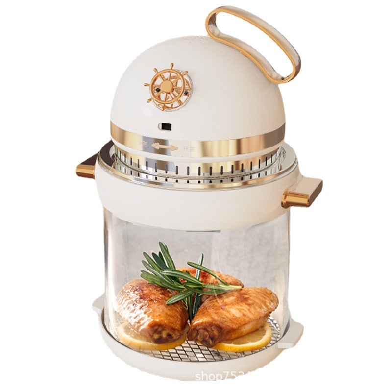 Friteuse à Air Digitale 4L avec Cuve en Verre Transparent - Cuisson Saine & Visible