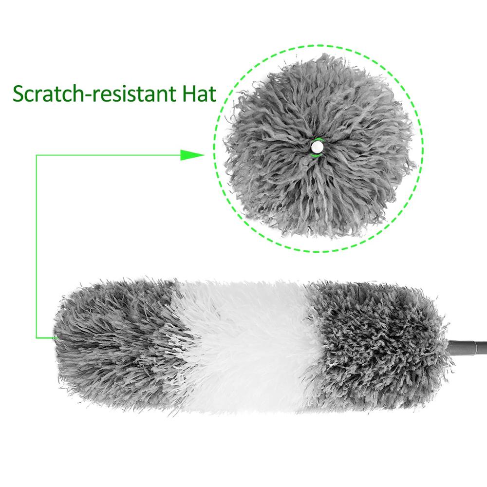 Retractable feather duster