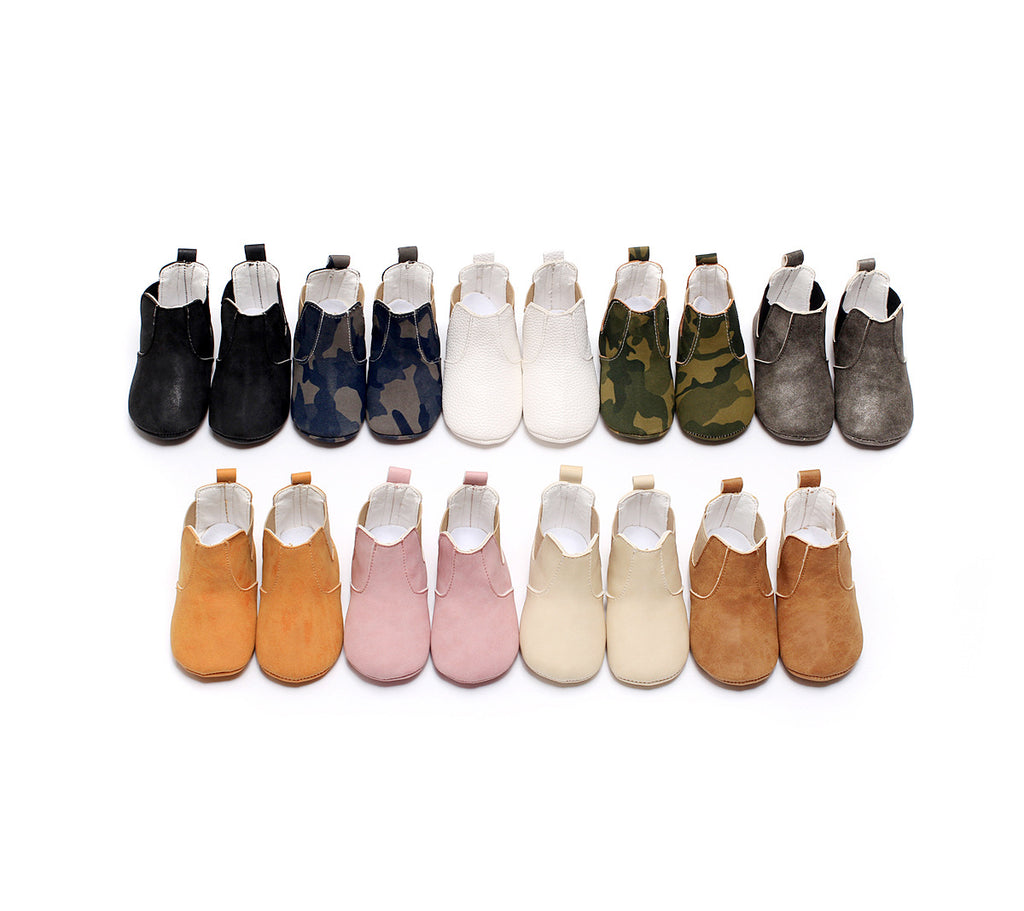 Chaussures pour bébé élastiques en PU souple