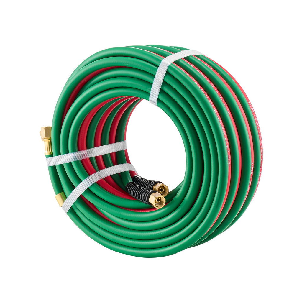Oxygen Acetylene Hose, 1/4-Inch X 50FT 300PSI T Grade Welding Cutting Torch Twin Hose