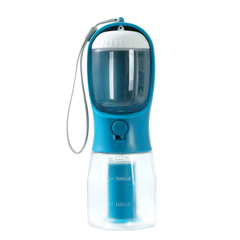 Gourde de Voyage 3-en-1 "Tout-en-Un" – Eau, Croquettes et Sacs de Propreté