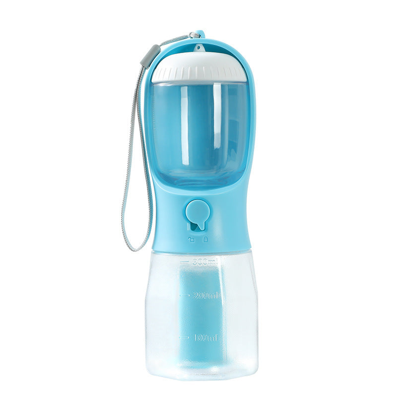 Gourde de Voyage 3-en-1 "Tout-en-Un" – Eau, Croquettes et Sacs de Propreté