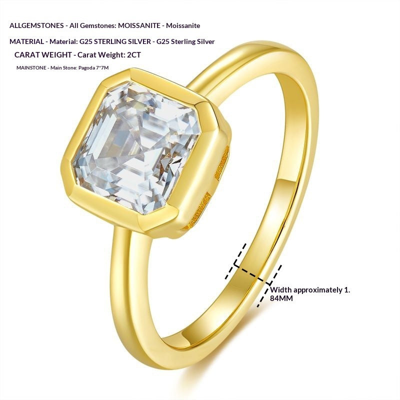 Design A Minimalist Pagoda-cut Diamond Ring