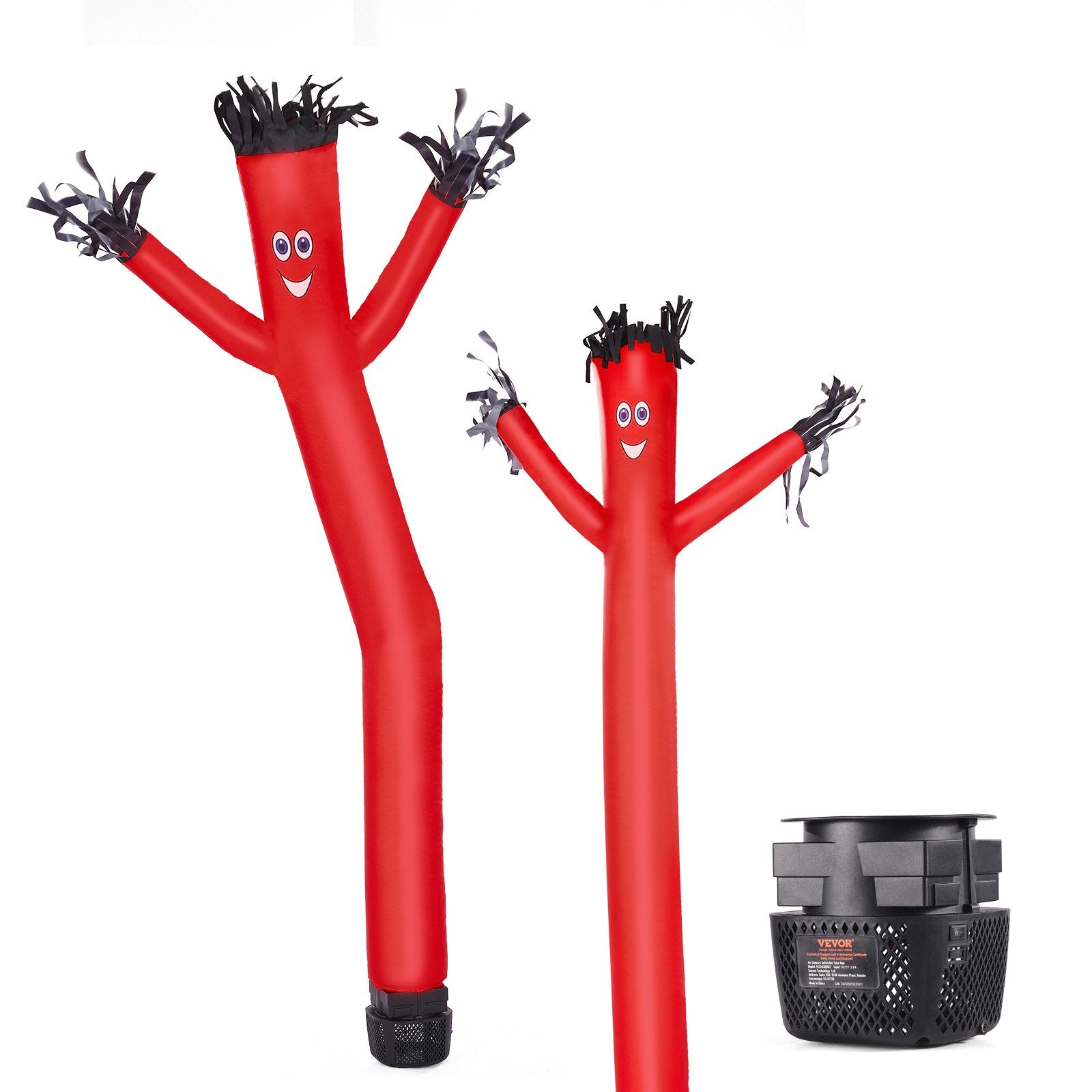 6 Ft Air Dancers Wacky Waving Inflatable Tube Man With 1/15 HP Blower Fan