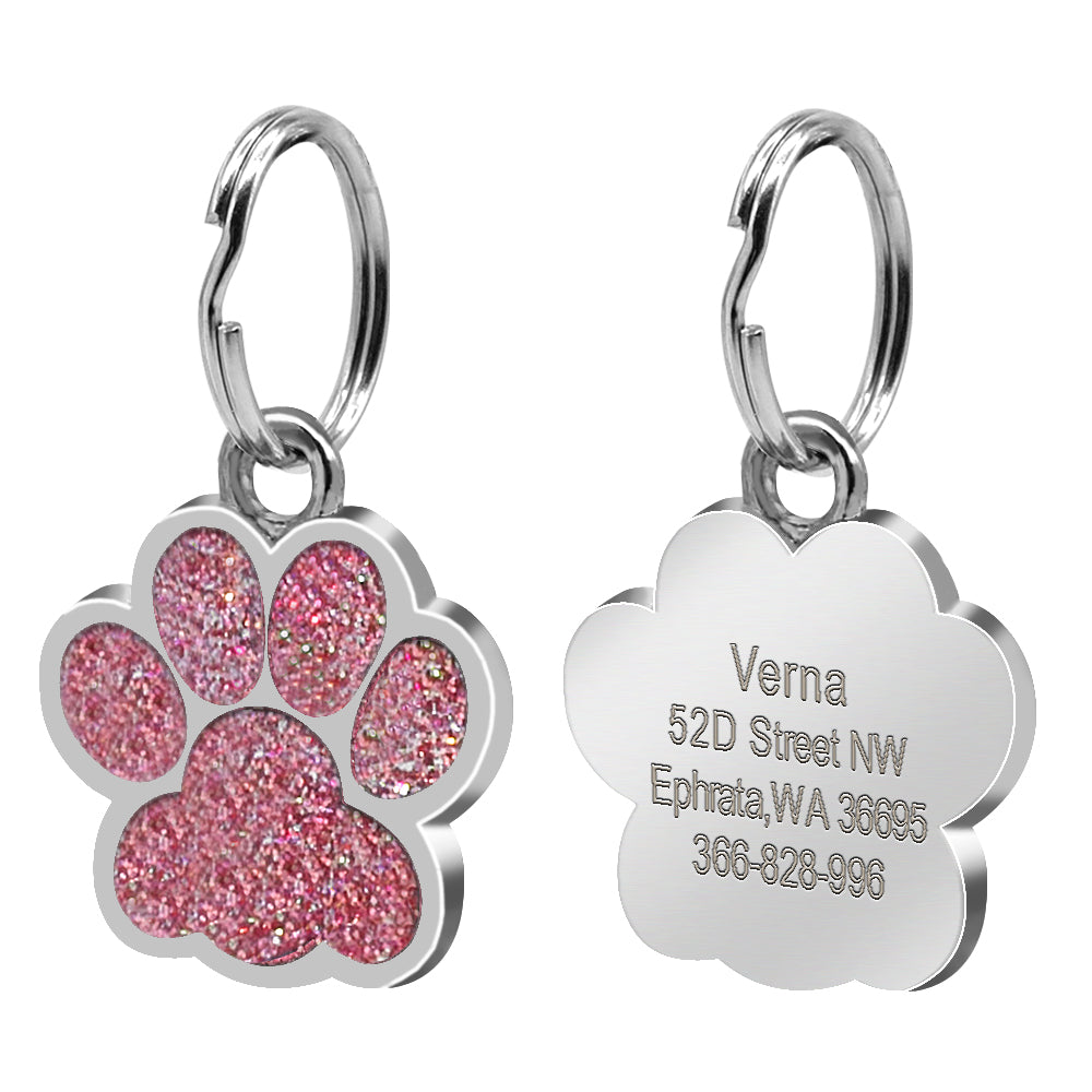 Footprint dog tag
