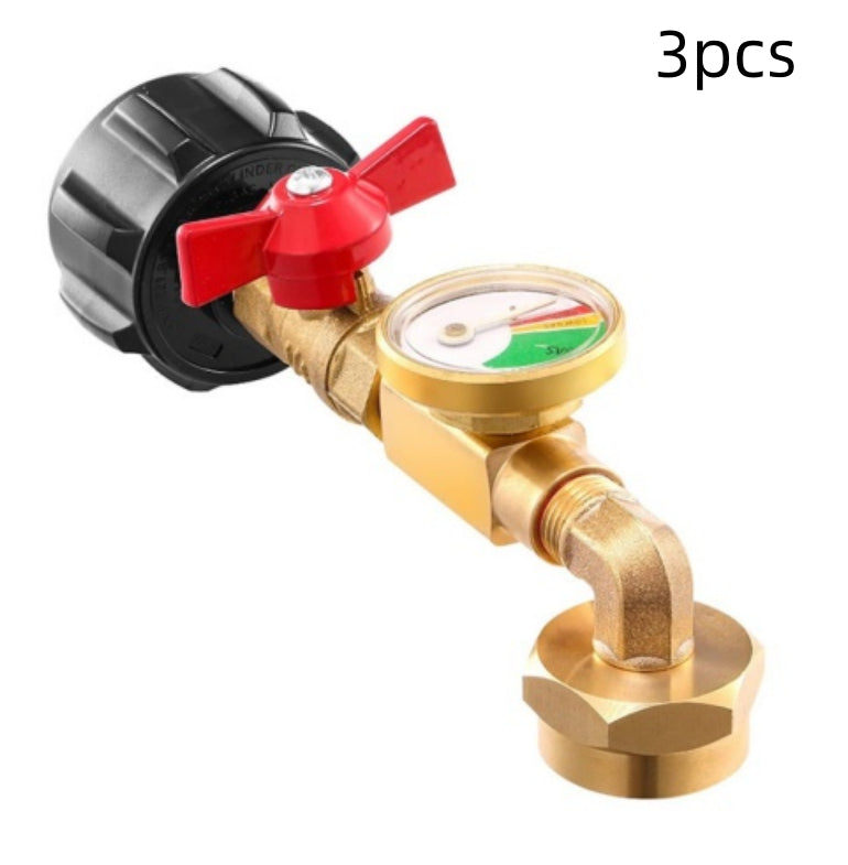 Propane Bottle Inflatable Connector With Luminous Strap Ball Valve