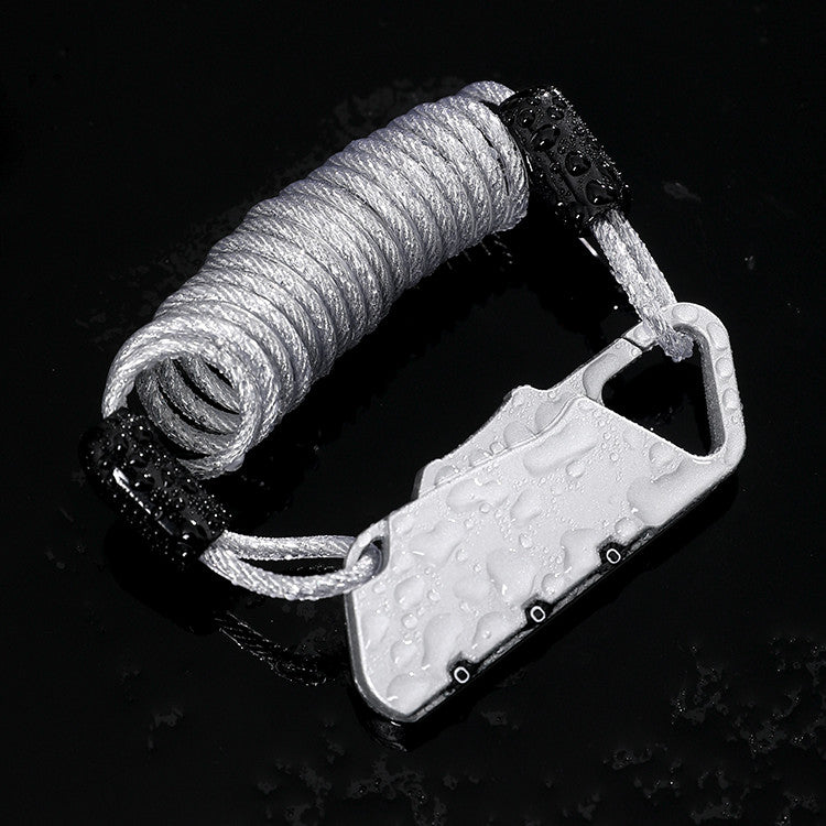 Bicycle Helmet Combination Lock Chain Anti-theft Portable