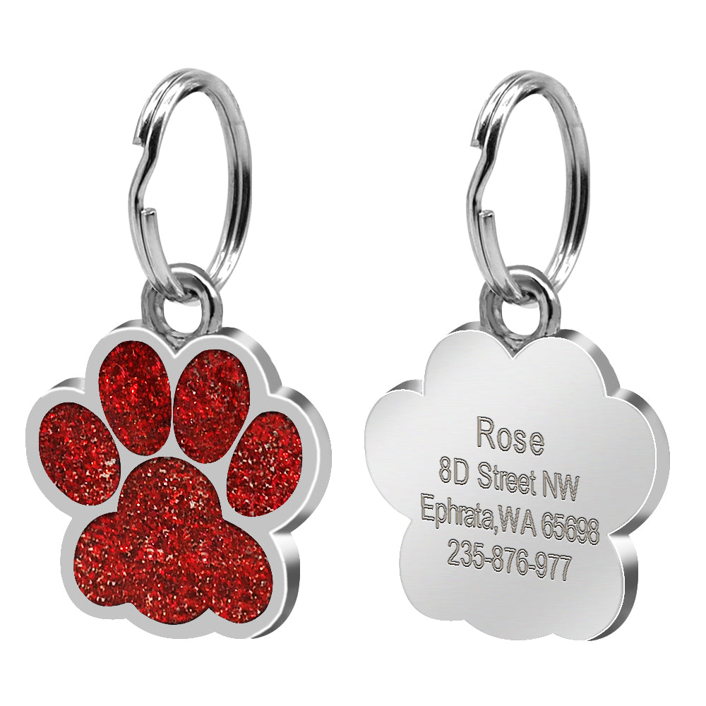 Footprint dog tag