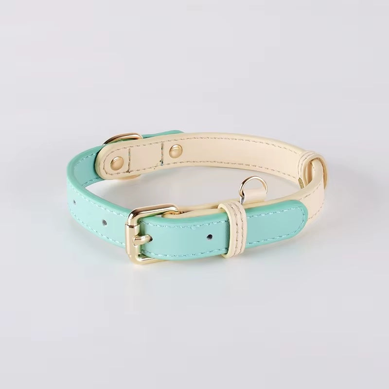 S M L Dog Collar, Leather Dog Collar, For Small, Medium, And Large Dogs, Basic Collar, Adjustable Pet Collar